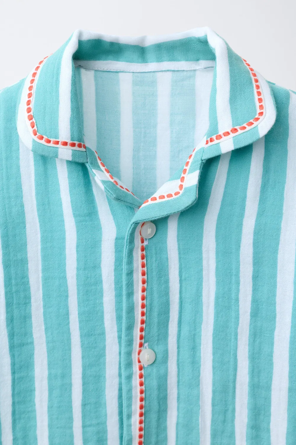 1 месяц - 2 года / Полосатый спальный комбинезон с цветочной нашивкой ZARA, Blue/White — фото 3