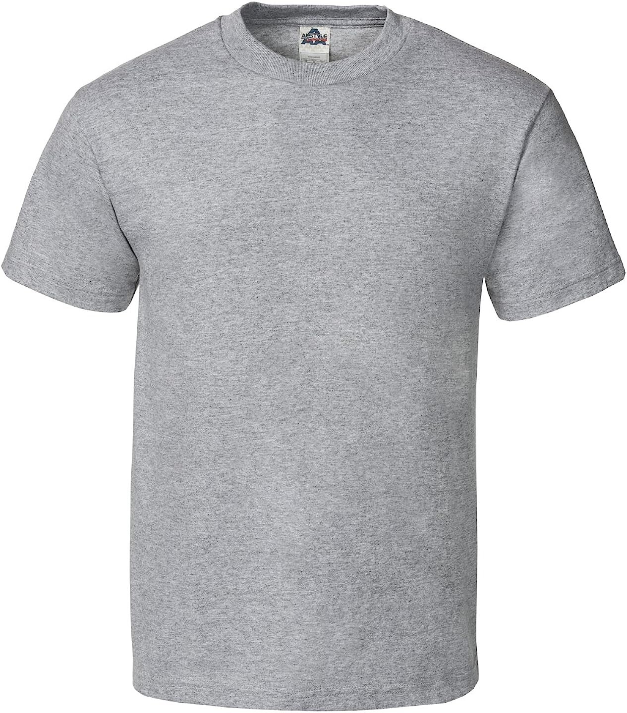 

Футболка AlStyle Apparel AAA Plain Blank Style 1301 Crew Tee, серый