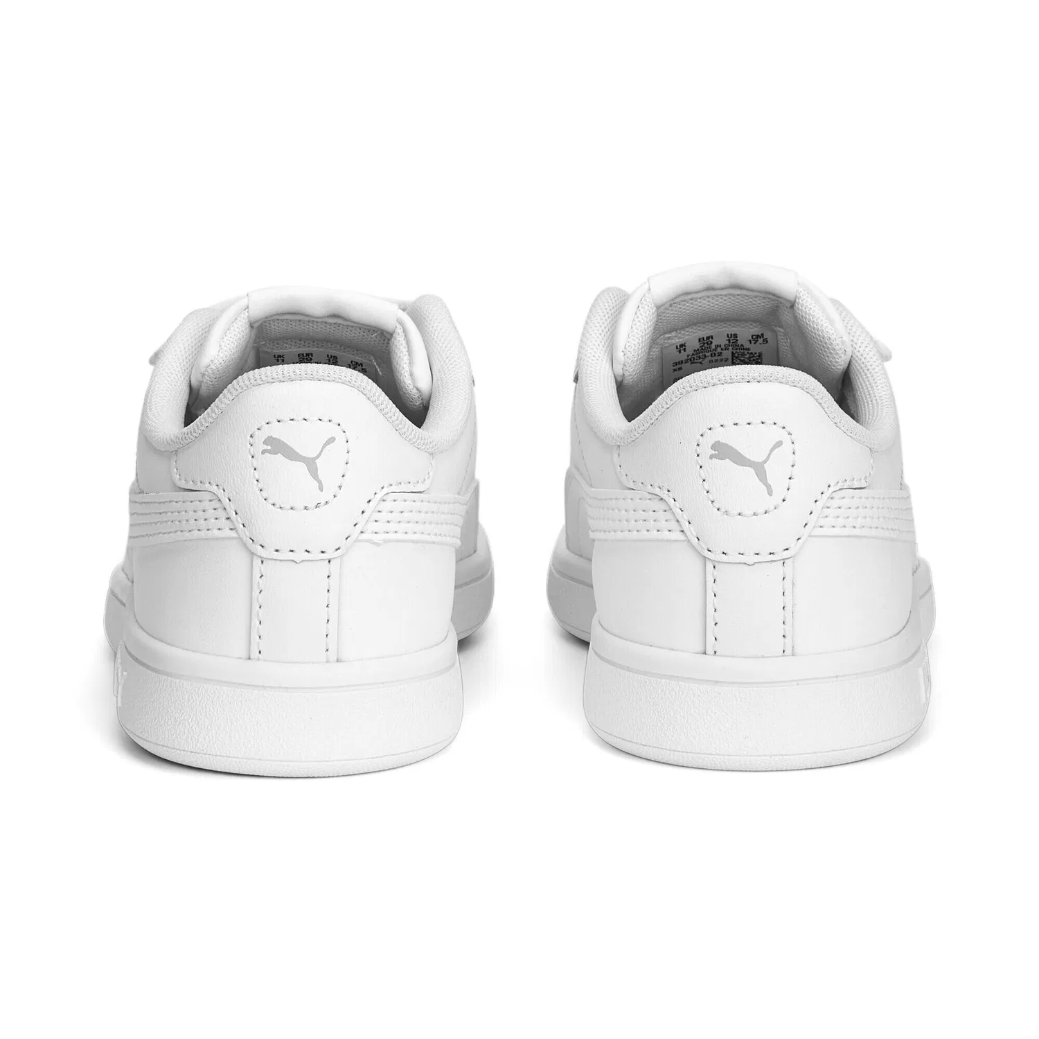 Детские кроссовки с липучкой Smash 3.0 Puma, Weiss Grau — фото 2