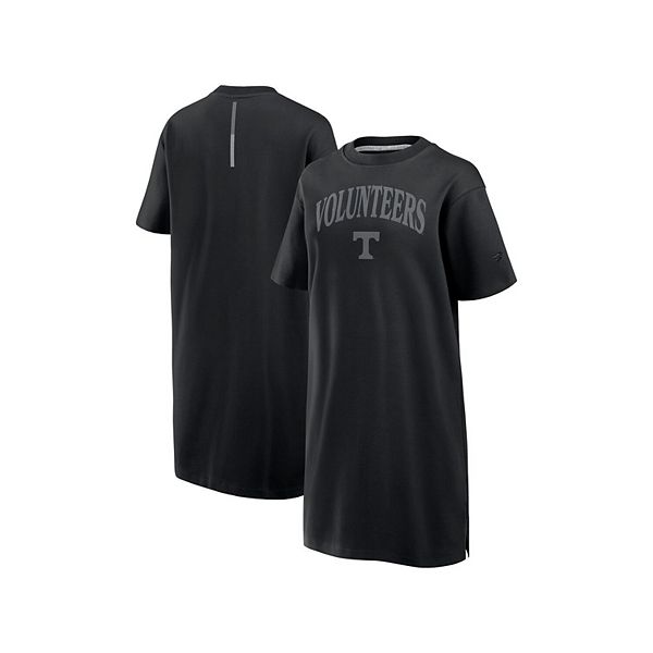 

Женское черное платье-футболка Tennessee Volunteers Elements Go Tri-Blend Fanatics