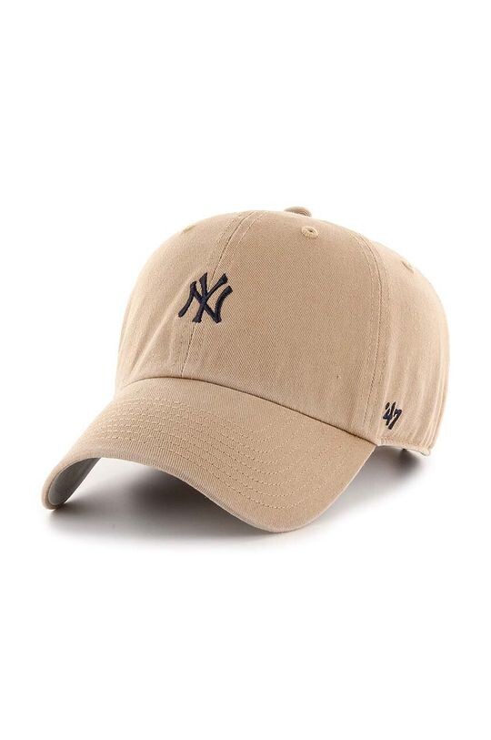 

Хлопковая бейсболка MLB New York Yankees 47brand, бежевый