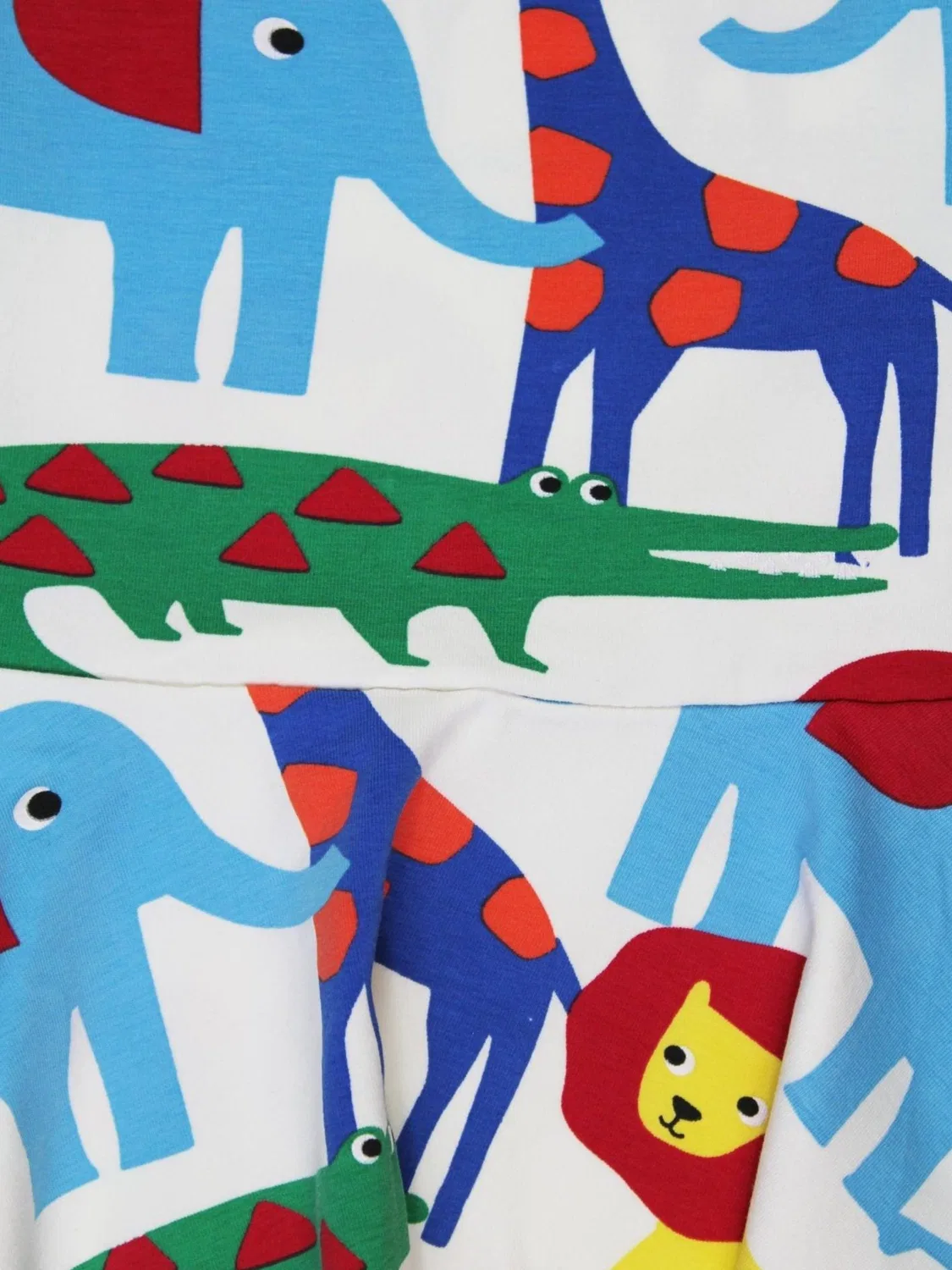 Платье 'Bio-Baumwoll Kinder Skaterkleid mit Safari-Druck' Toby Tiger, Red — фото 2