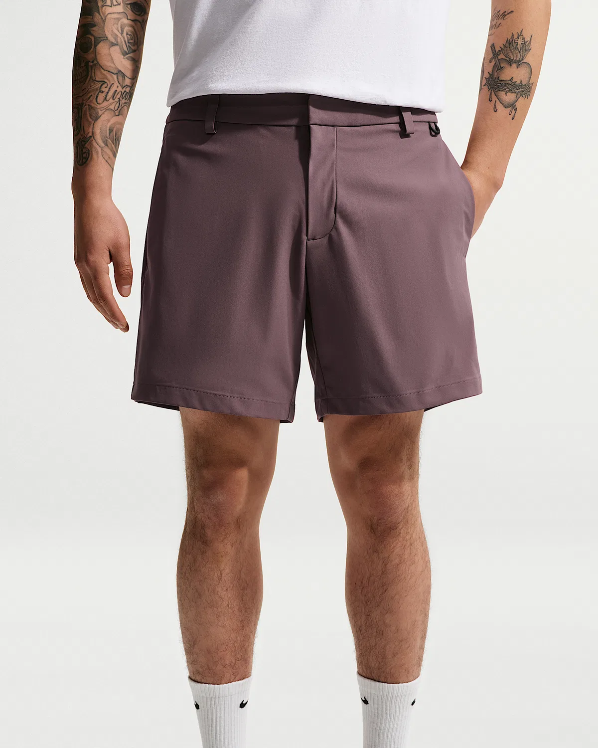 Мужские шорты Nike 24.7 PerfectStretch Dri-FIT 6", Tattoo/Black/Burgundy Crush — фото 2