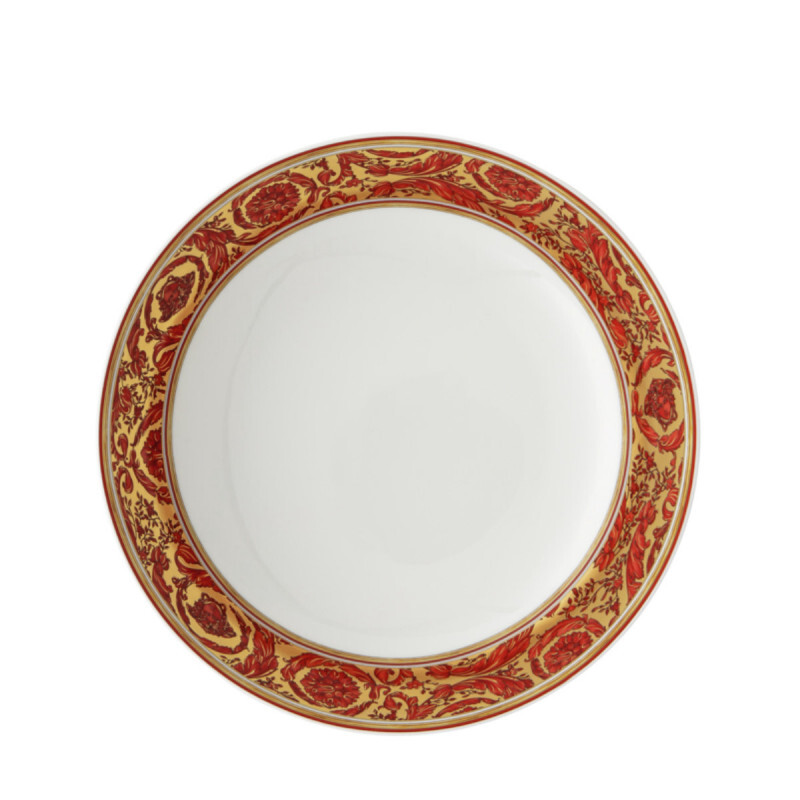 

Rosenthal Versace Medusa Garland Красная суповая тарелка 22 см Rosenthal meets Versace, белый/золотой/красный