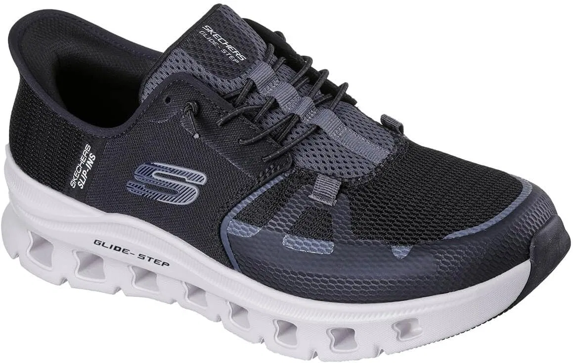 Мужские кроссовки Skechers Glide-Step Pro, Black Mesh White — фото 4