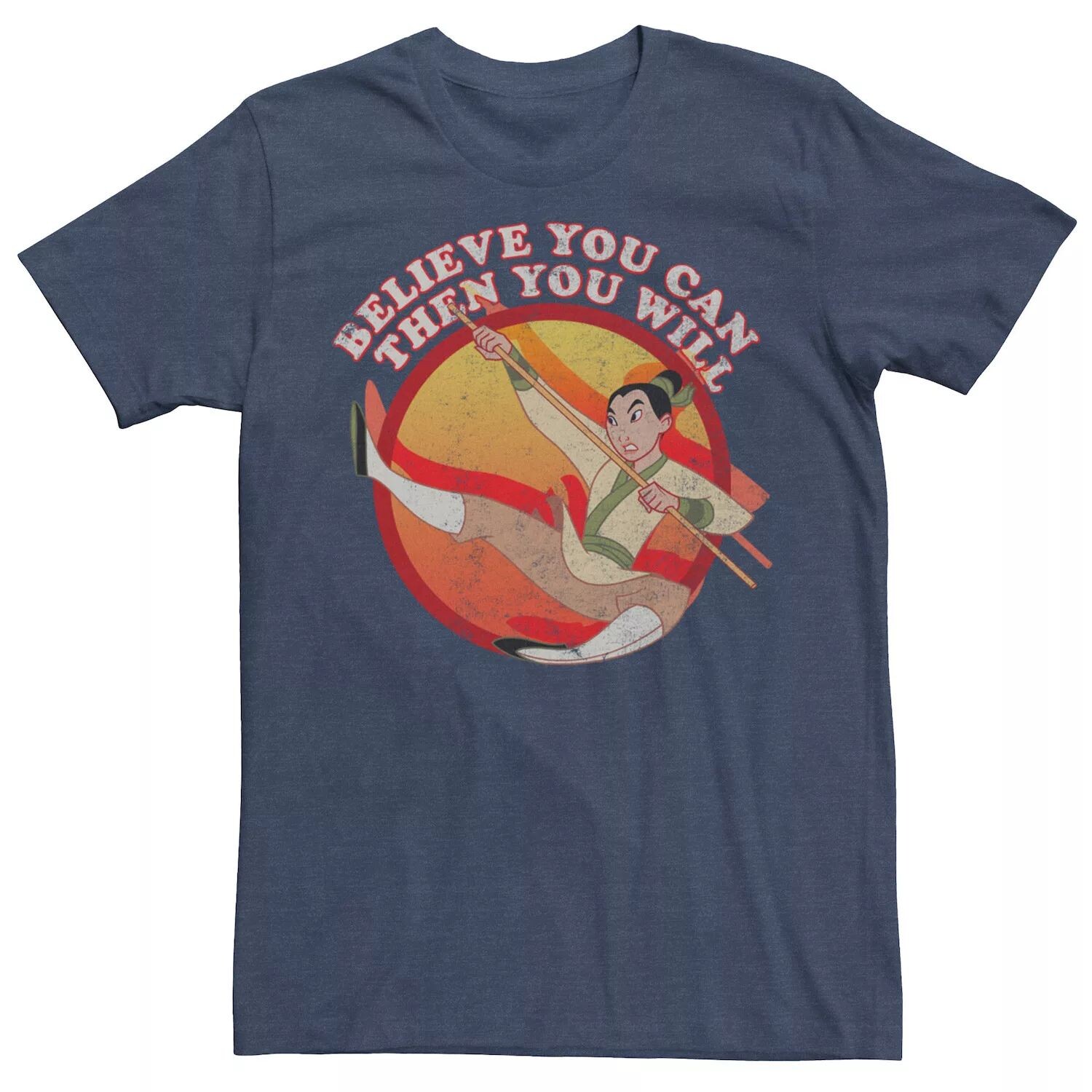 

Мужская винтажная футболка Disney Mulan Believe You Can Licensed Character