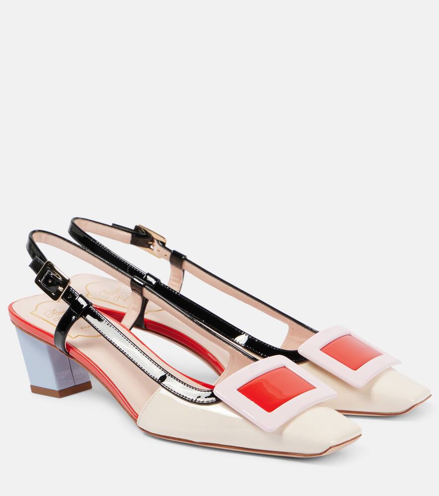 Балетки Belle Vivier 45 на ремешке из лаковой кожи Roger Vivier, C019+G842+U028+B999