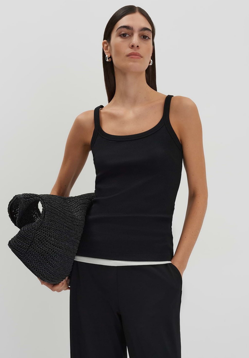 

Топ SLIM FIT RIB someday., черный
