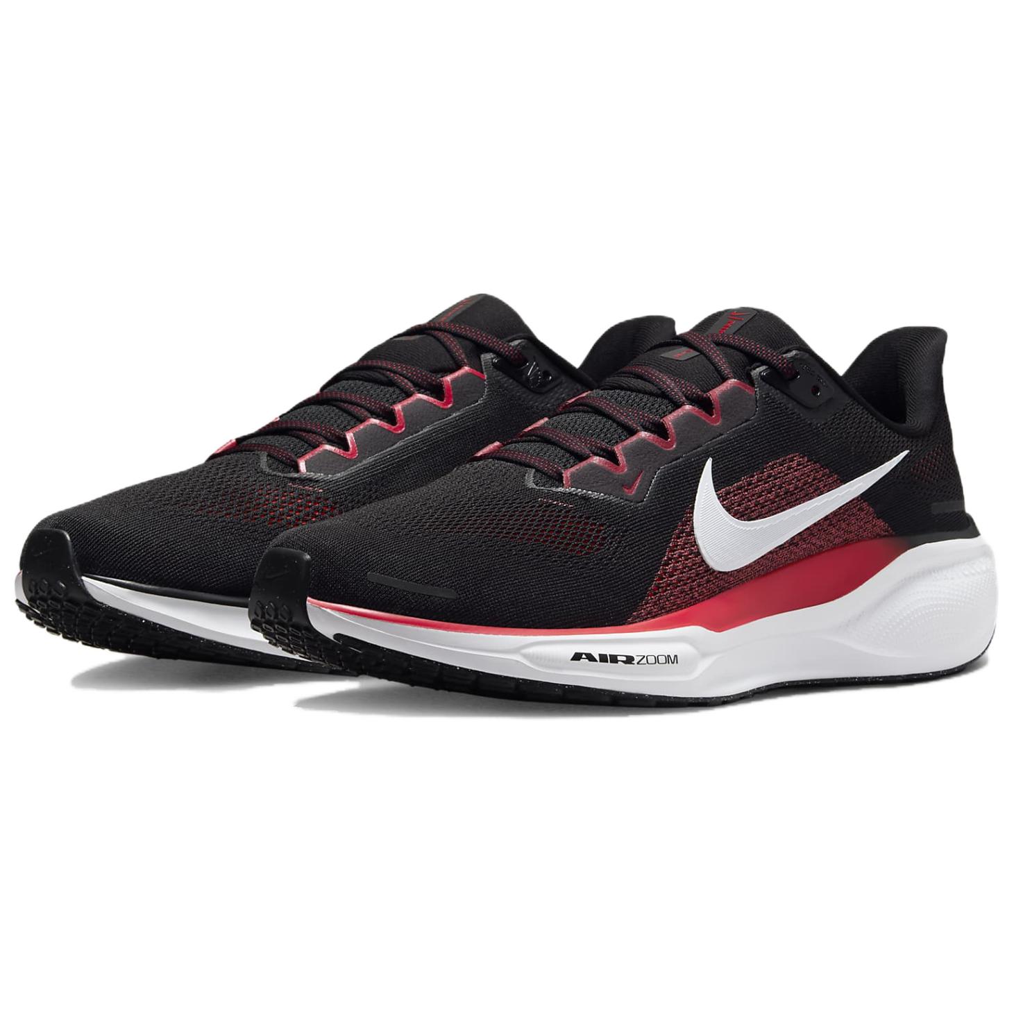 Nike Air Zoom Pegasus 41 Черный Огненно-красный, Черный/Огненно-красный/Белый — фото 3