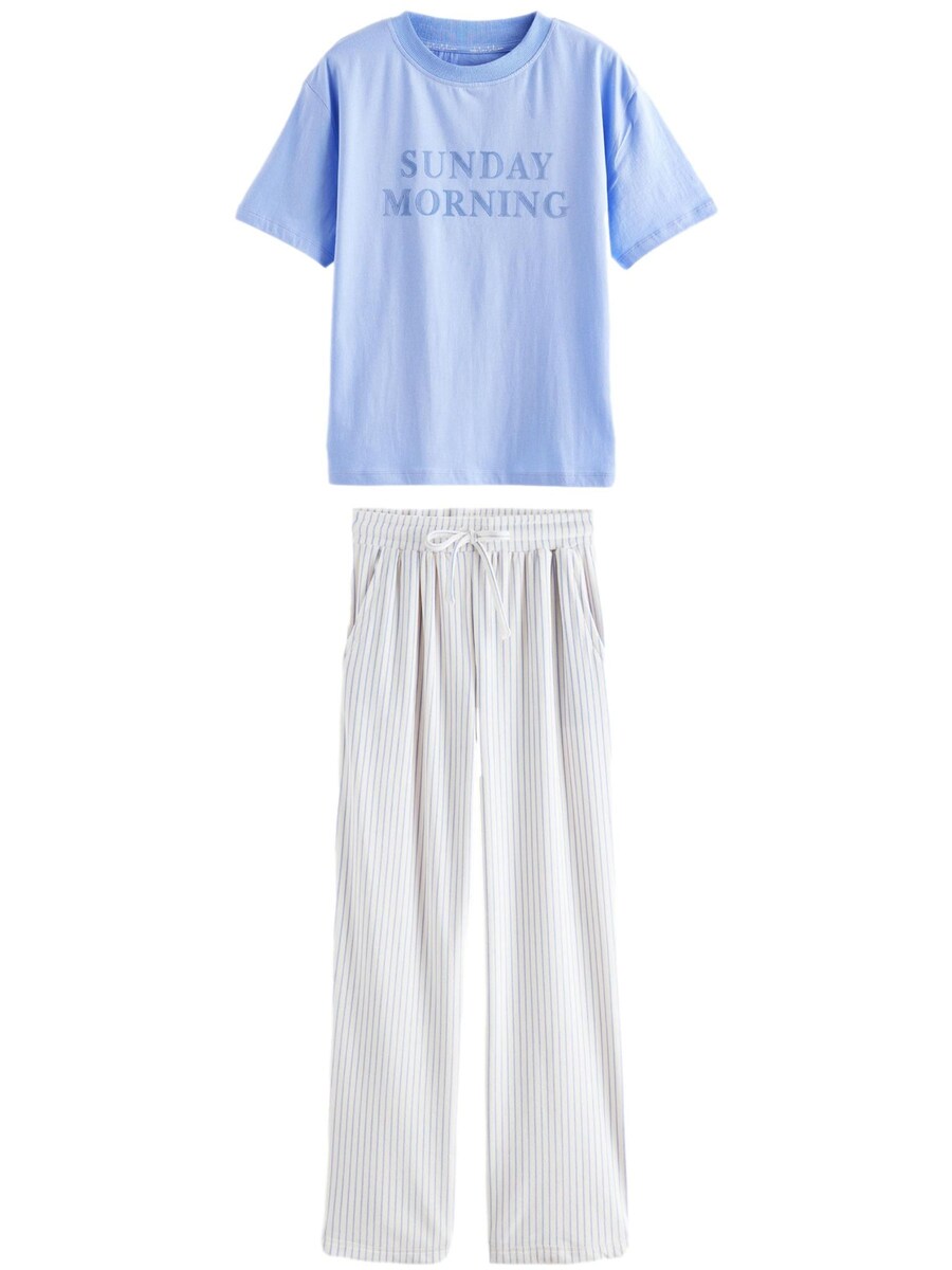 

Пижама Next Pajama, цвет blue/white