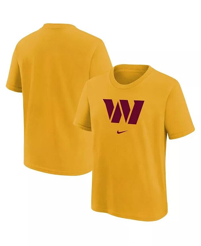 

Золотая футболка с логотипом команды Big Boys Washington Commanders Nike