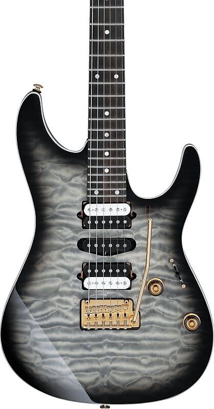 

Электрогитара Ibanez AZ47P1QM Premium Electric Guitar, Black Ice Burst w/ Gig Bag, Серый, Электрогитара Ibanez AZ47P1QM Premium Electric Guitar, Black Ice Burst w/ Gig Bag