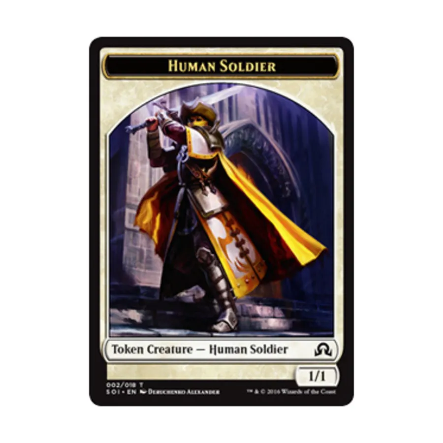 

CCG Человек-солдат – жетон (T), MTG - Shadows Over Innistrad