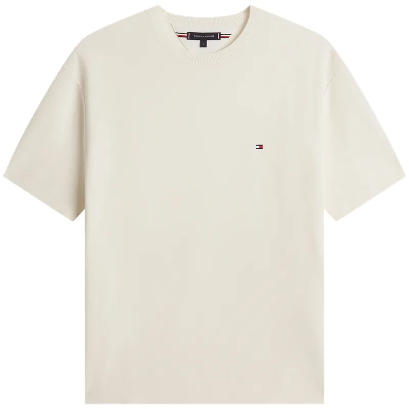 Трикотажный свитер с круглым вырезом Tommy Hilfiger, Ecru Z00