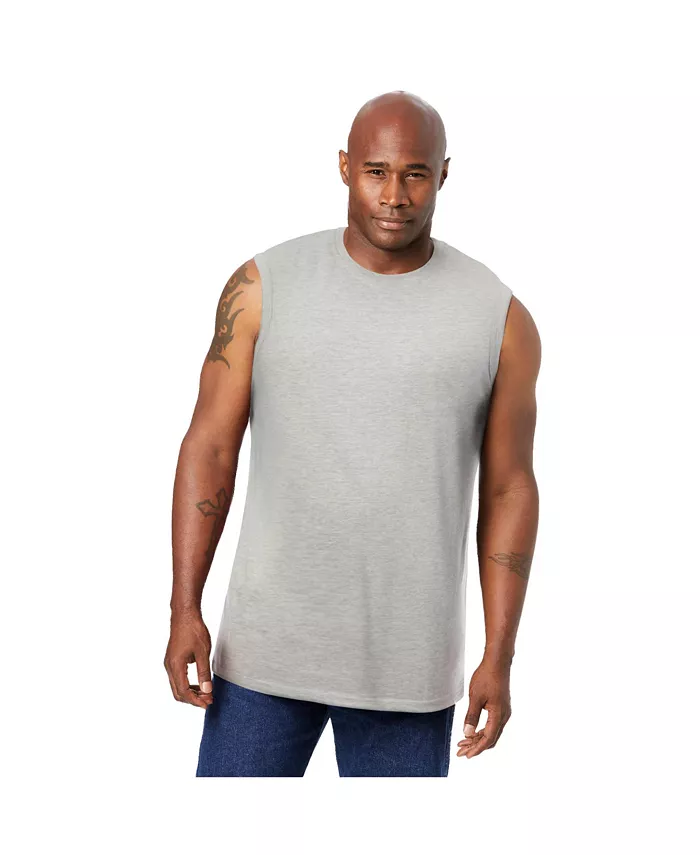 

Футболка Big & Tall Shrink-Less Lightweight Muscle KingSize, серый