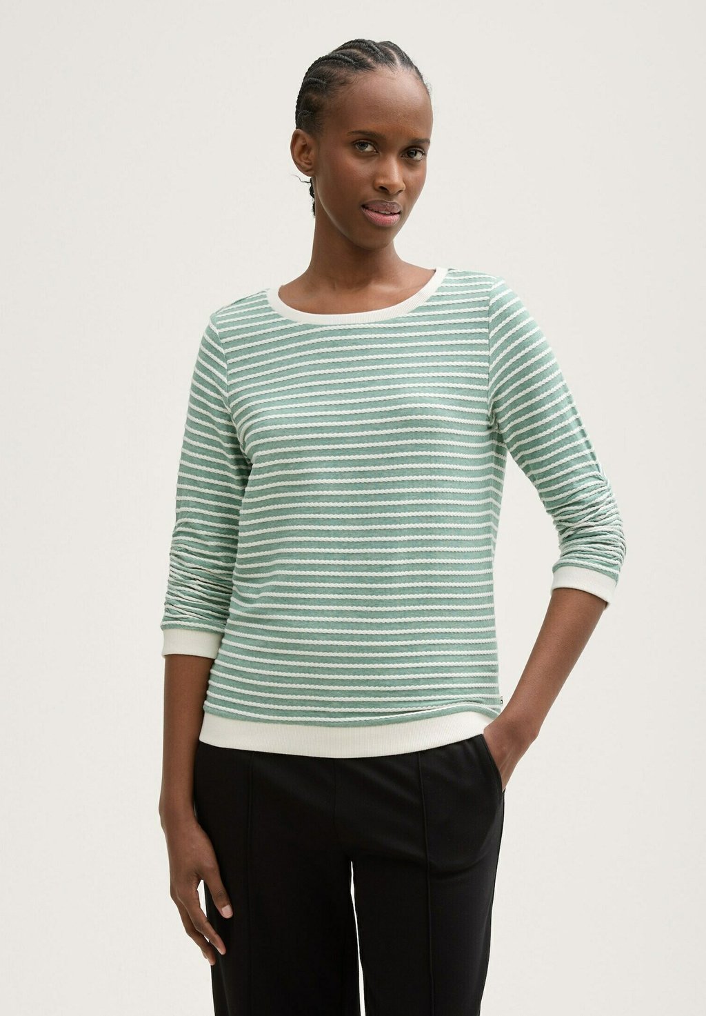 

Толстовка STRIPED J TOM TAILOR DENIM, светло-зеленый