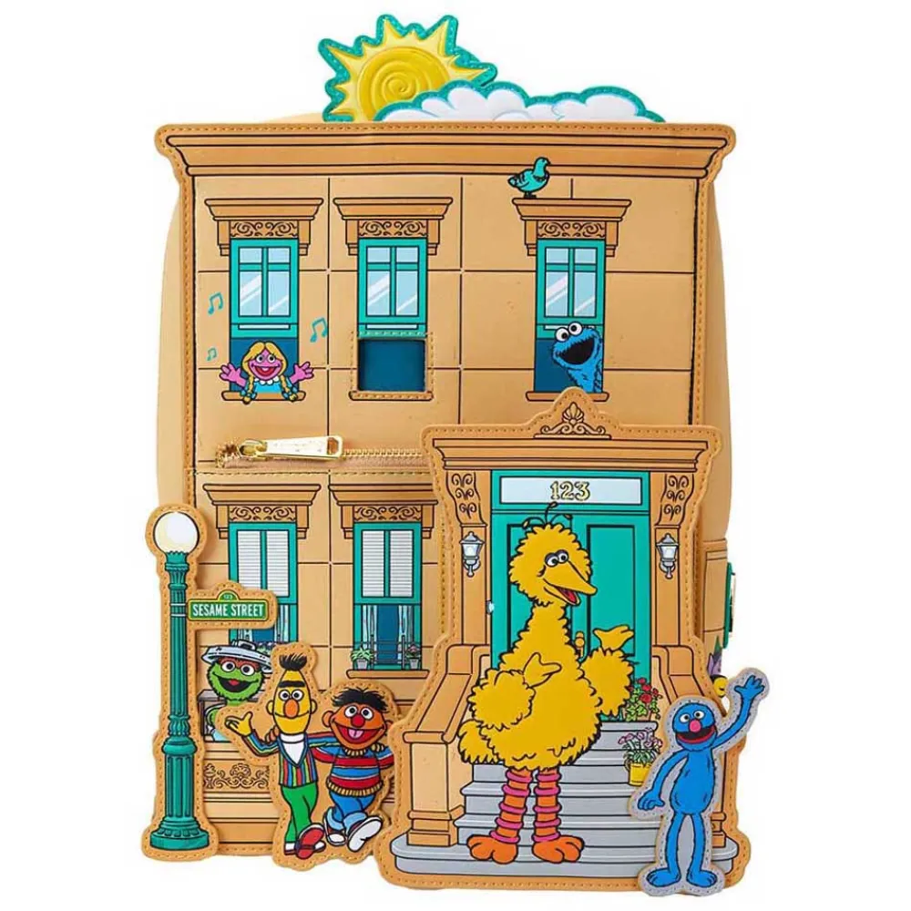 

Рюкзак Loungefly Sesame Street, коричневый