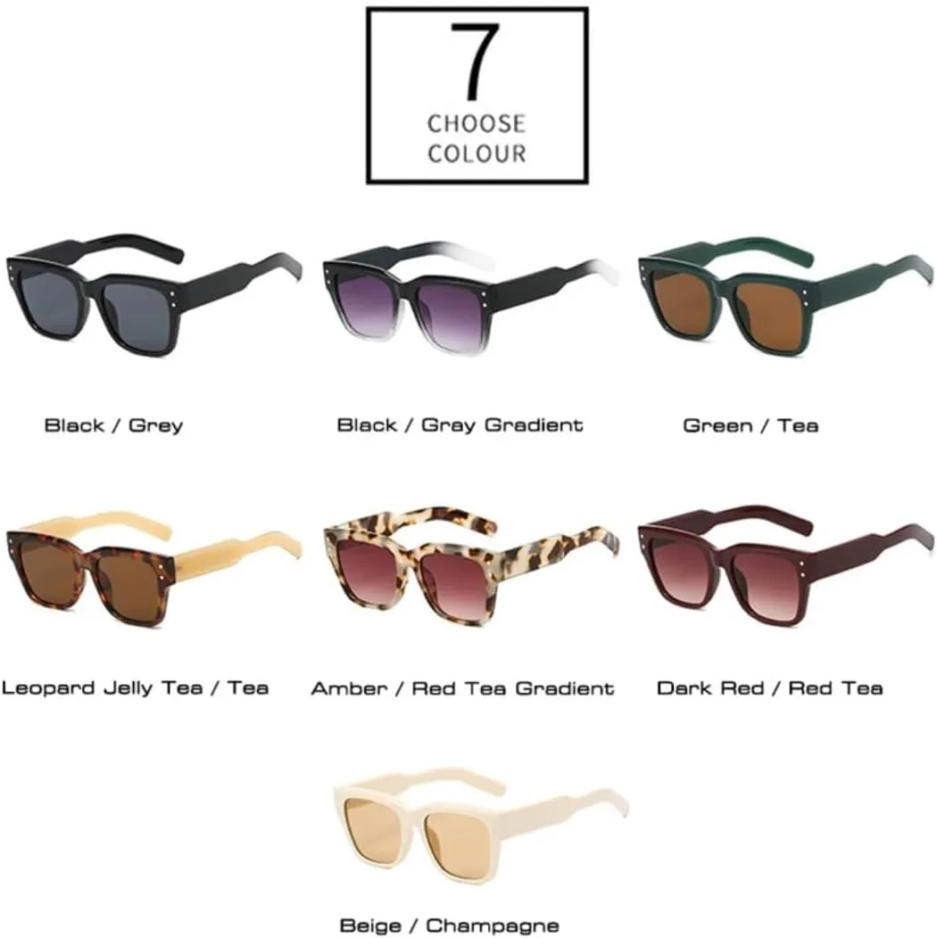 

Солнцезащитные очки с защитой UV400 | Градиентные линзы Rivets | Для женщин и мужчин | Для занятий спортом на открытом воздухе и вождения LXLHWN, Dark Red Red Tea