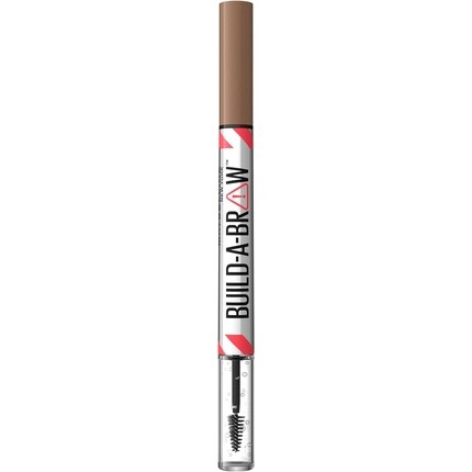 

Maybelline New York Build A Brow 2 в 1 Карандаш для бровей и фиксирующий гель Реалистичные, объемные брови Водостойкие, устойчивые к поту и размазыванию, 24 часа веганской формулы, оттенок 255 Мягко-коричневый