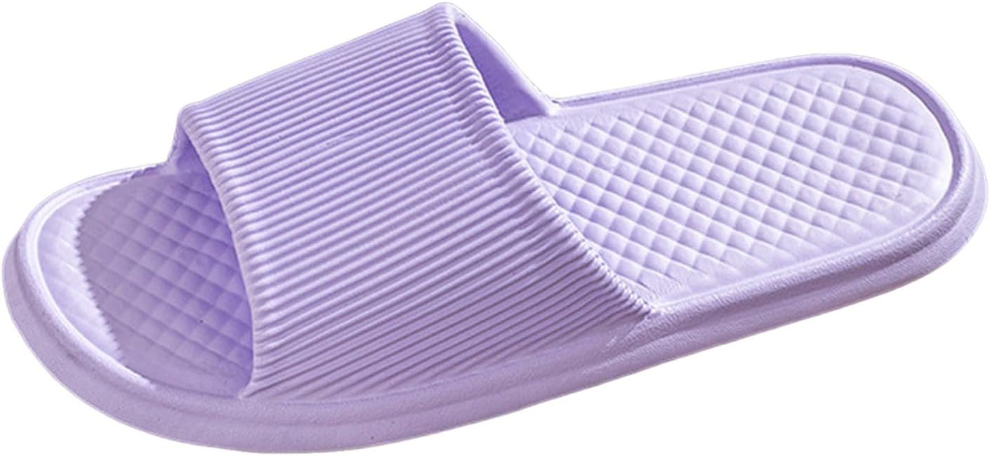 

Душевые шлепанцы для женщин и мужчин, быстро сохнущие, нескользящие, легкие, дышащие тапочки для ванной, бассейна и улицы Generic, фиолетовый