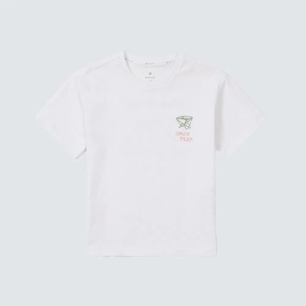 Детская футболка Aerocool Gear с короткими рукавами, белая, от Snowpeak Apparel Kids — фото 2