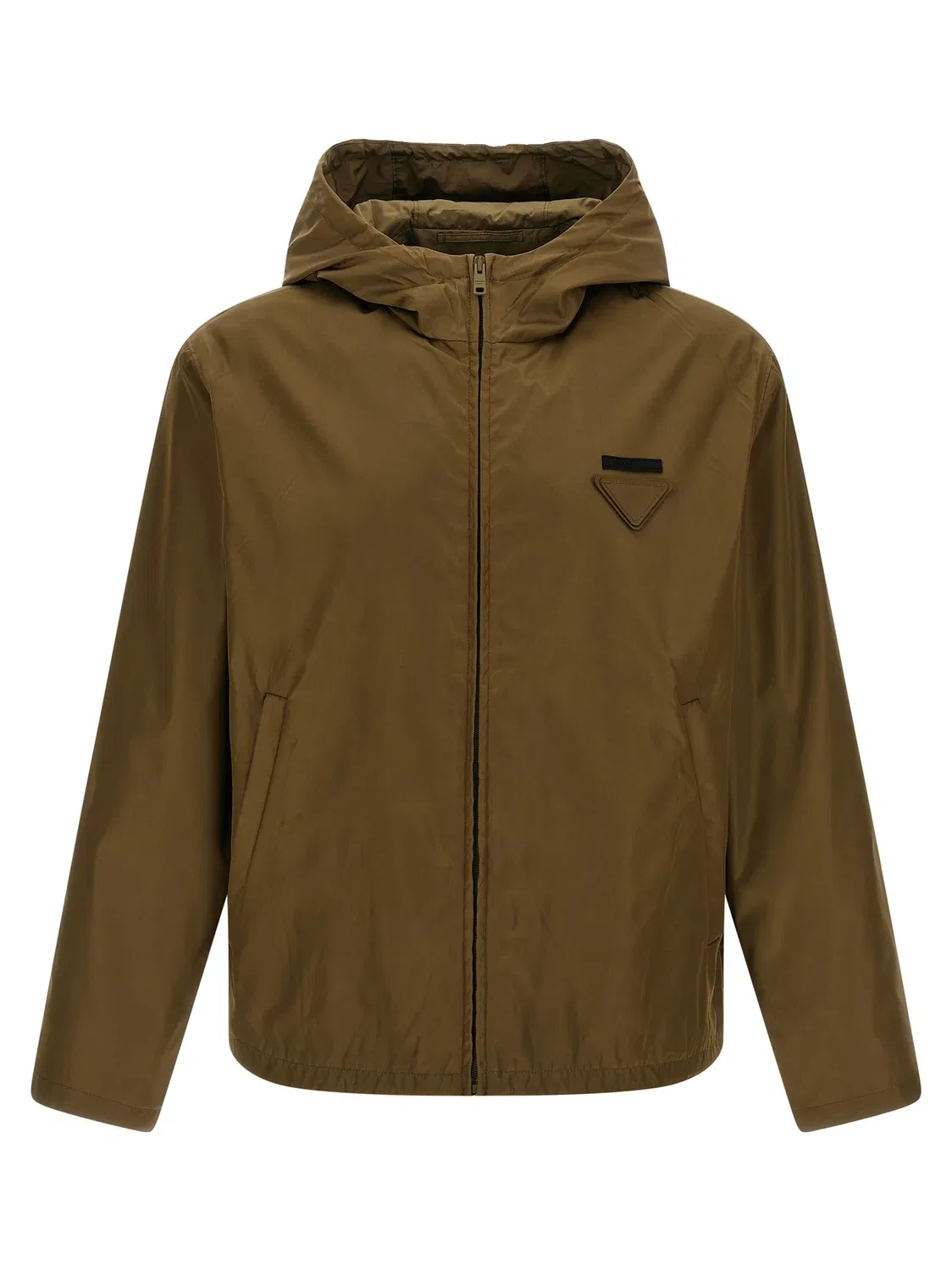 Анорак Re-Nylon Prada, зеленый
