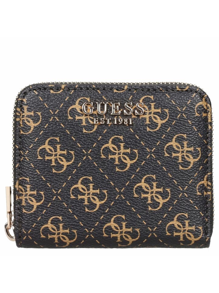 

Кошелек Guess Laurel SLG S 3cc 11 cm, цвет brown logo