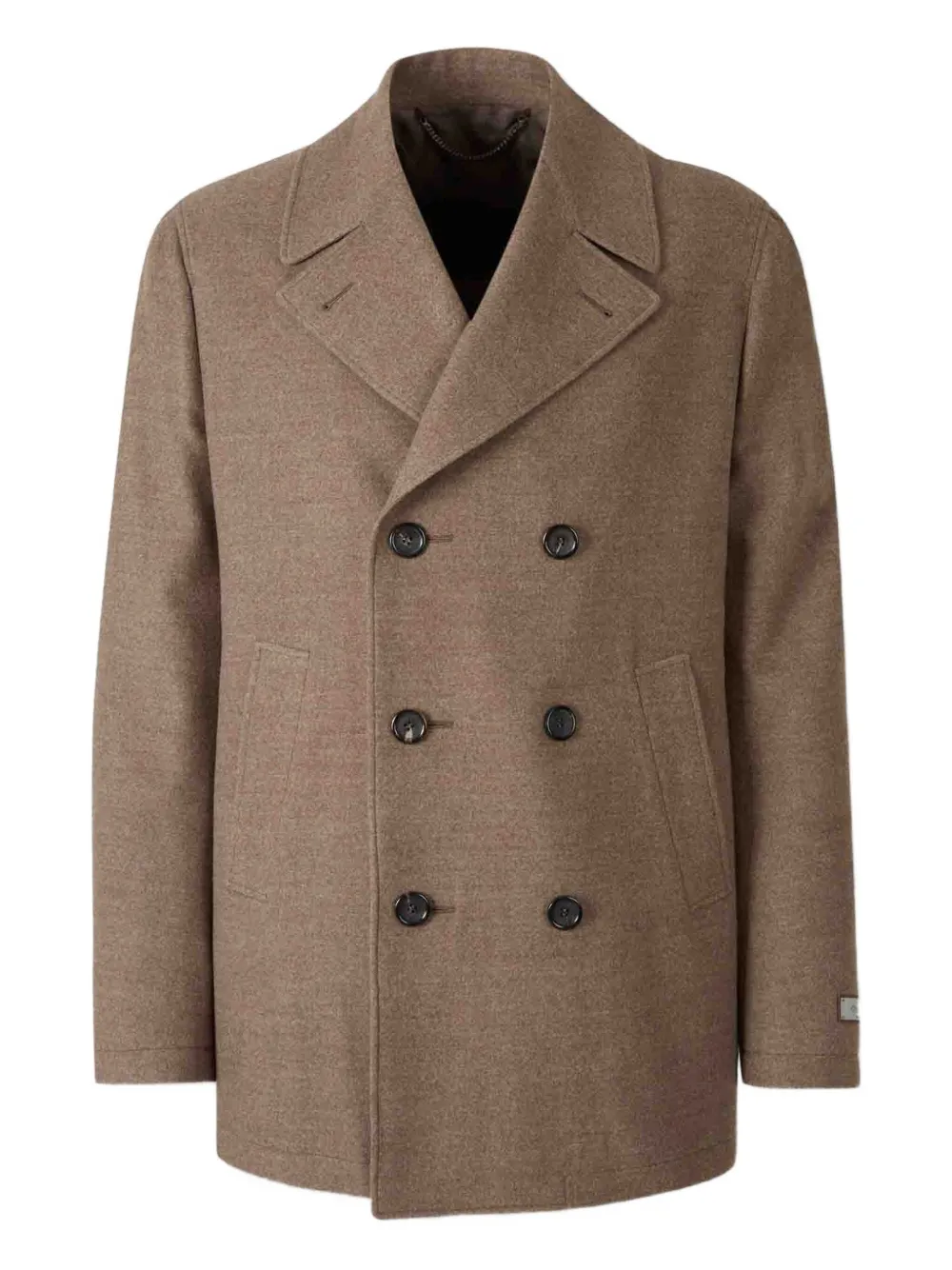 

Двубортное пальто Canali, коричневый