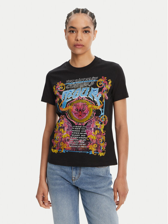 

Футболка обычного кроя 78HAHC03 Versace Jeans Couture, черный