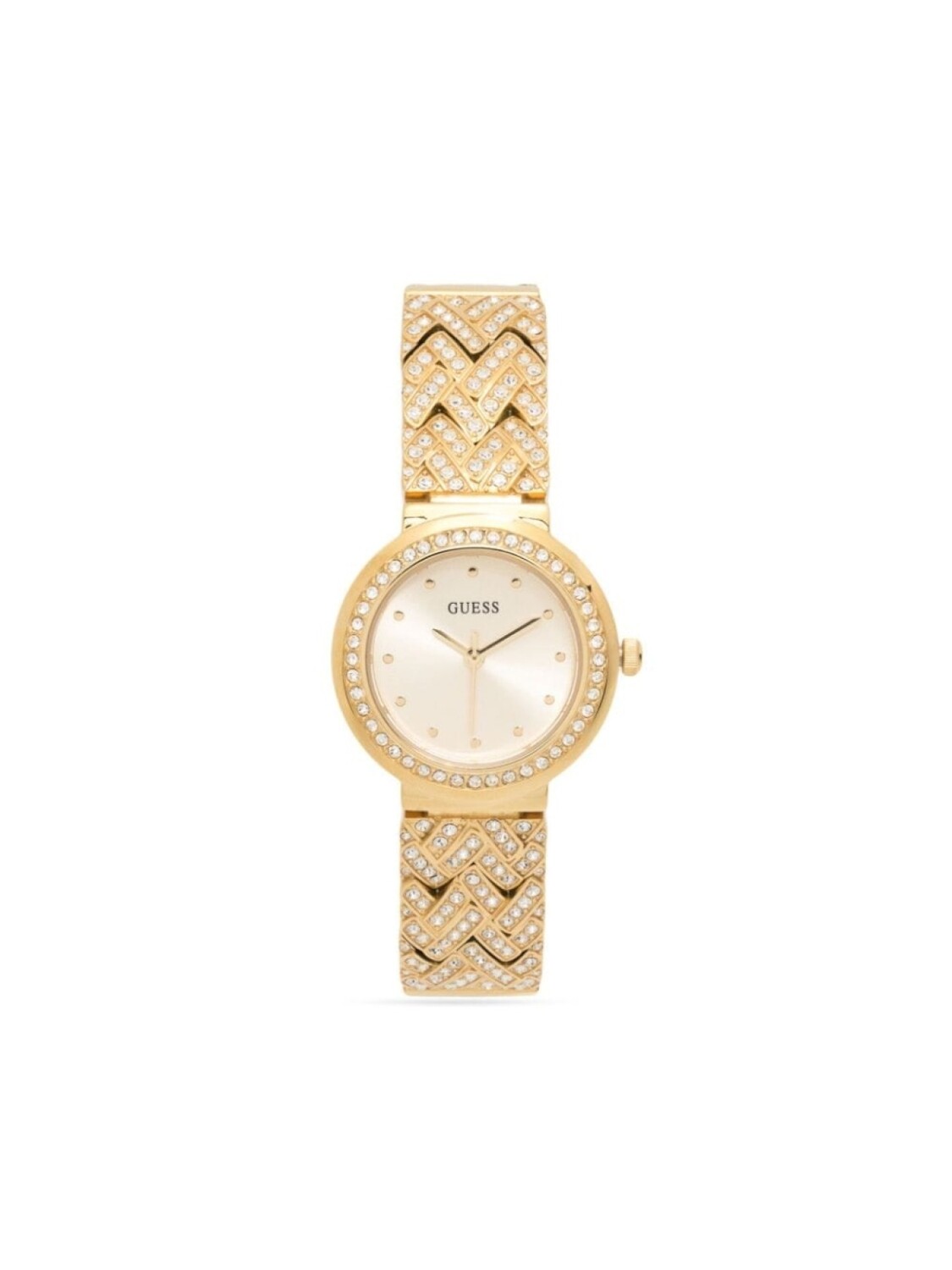 

Кварцевые наручные часы Treasure 30 мм GUESS USA, золотой