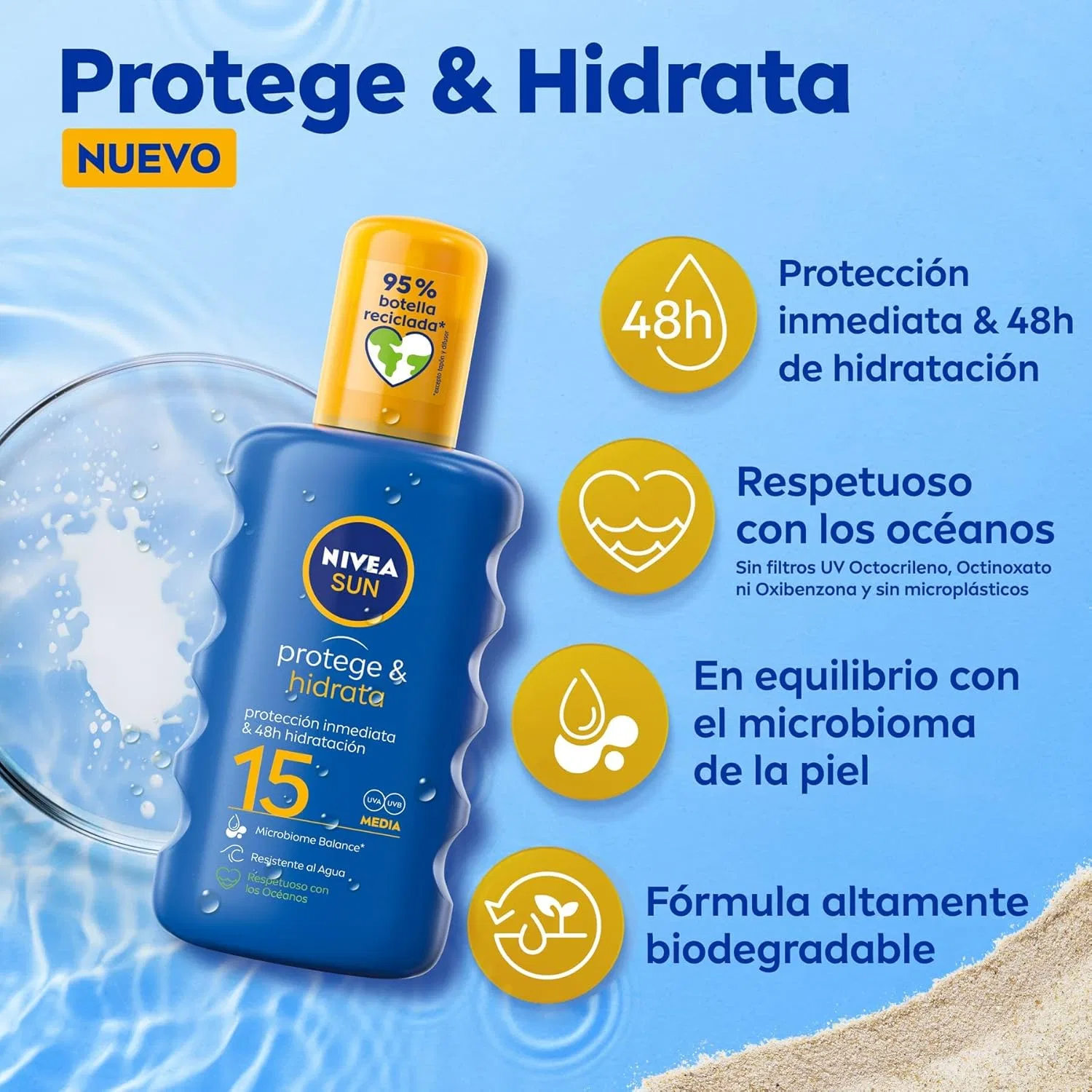 Солнцезащитный спрей SPF 15 от NIVEA Nivea — фото 3