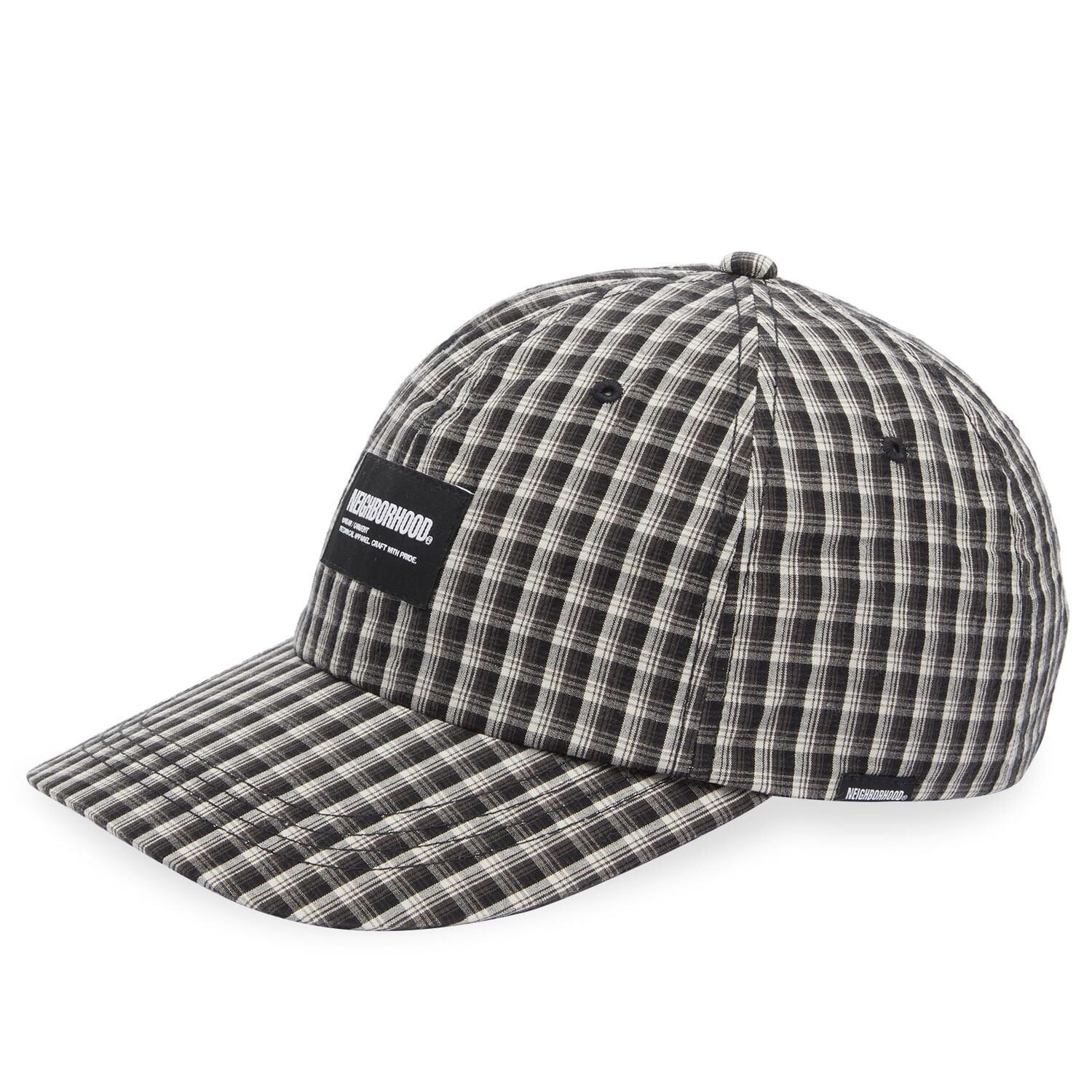

Бейсболка Neighborhood Gingham Hombre Check Dad Cap, черный