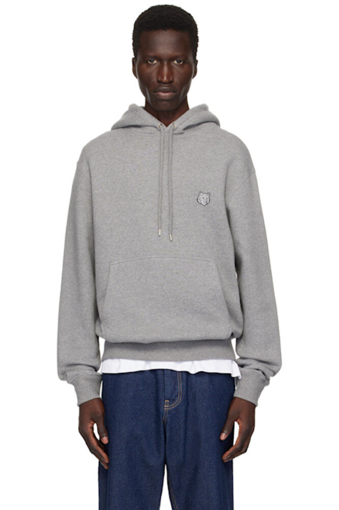 

Толстовка с капюшоном Grey Bold Fox Head Maison Kitsuné