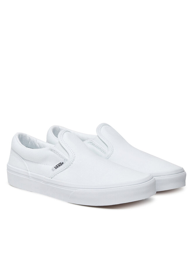 Кроссовки из ткани Classic Slip On Vn000D35W001 Vans, белый — фото 2