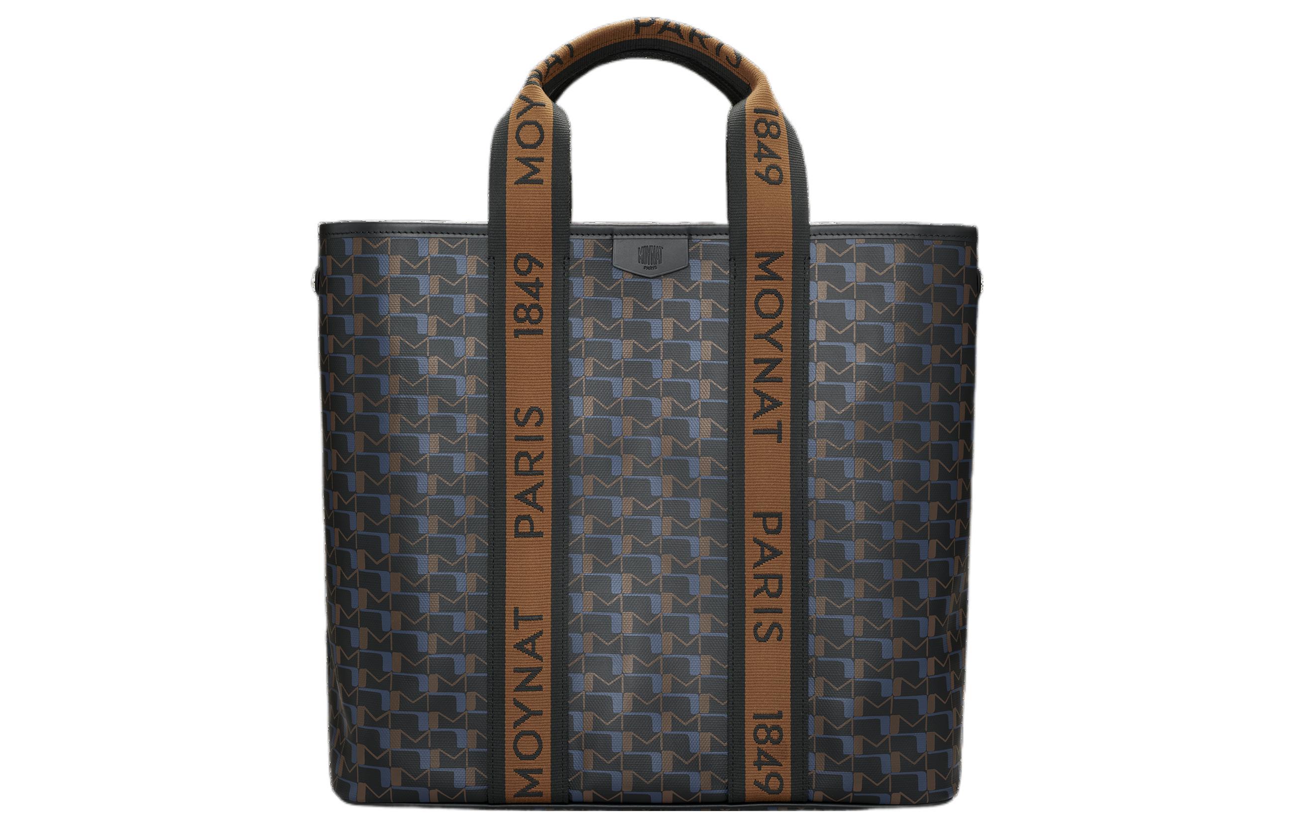 

Moynat Canvas With Leather Tote Bag, Shopping Bag, Handbag Men's Black/Blue