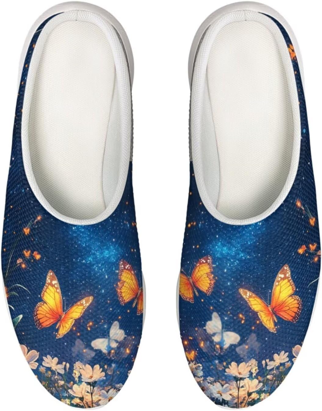 

Садовые сабо Forchrinse Colorful Butterfly унисекс для взрослых, для мужчин и женщин, тапочки-мюли для прогулок, удобные тапочки, пляжные сандалии, легкие, Butterfly Flower