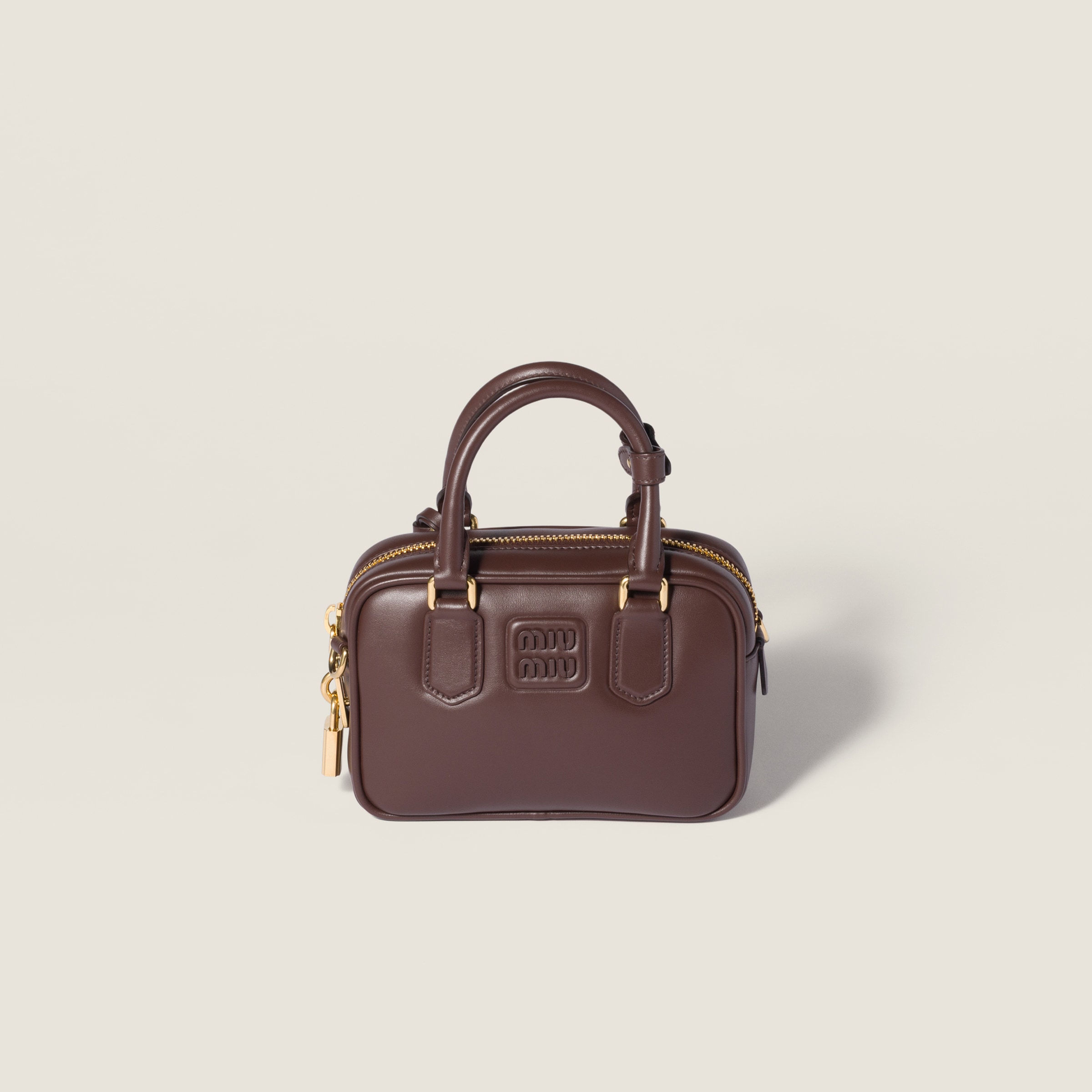 

Сумка arcadie из кожи MIU MIU, брайервуд