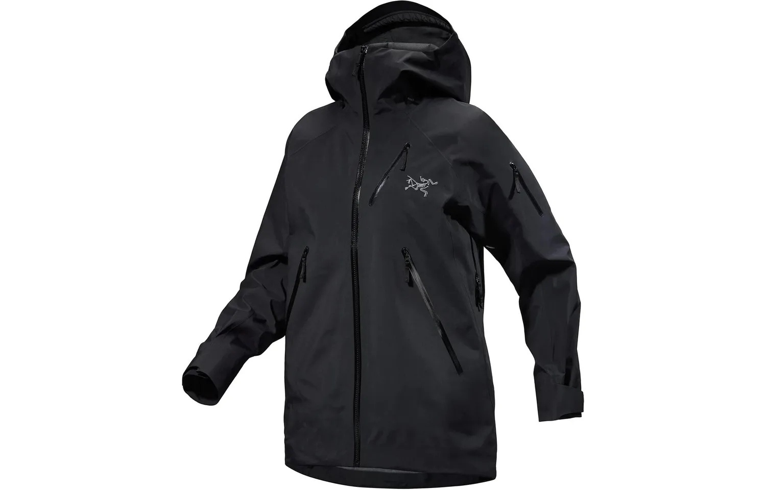 Куртка Soft Shell женская NITA Arcteryx, Warm Sun Orange/Phantom/Solaris — фото 4
