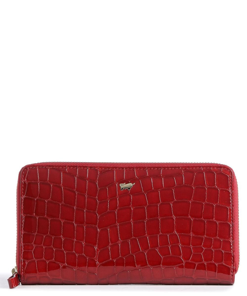 

Кошелек Verona из тисненой телячьей кожи Braun Büffel, красный