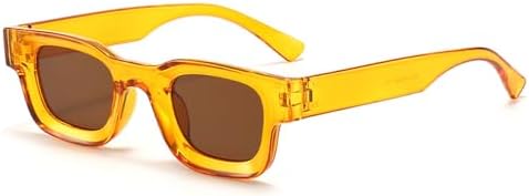 

Модные солнцезащитные очки 2027 года, маленькие квадратные, для женщин, ретро-очки, защита от УФ-излучения UV400, трендовые солнцезащитные очки для женщин и мужчин MTZJH, Mn5306-c13