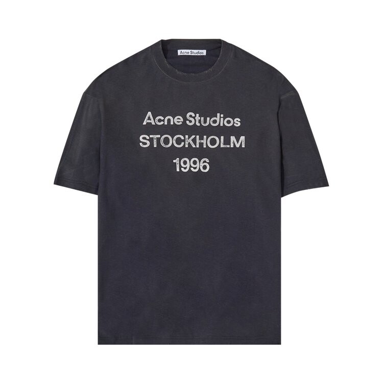

Футболка Acne Studios Logo 'Faded Black', черный