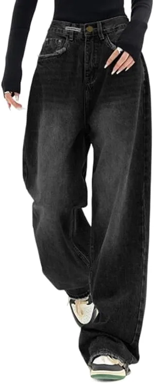 

Emmiol джинсы для женщин Wide Leg Baggy в стиле Y2K