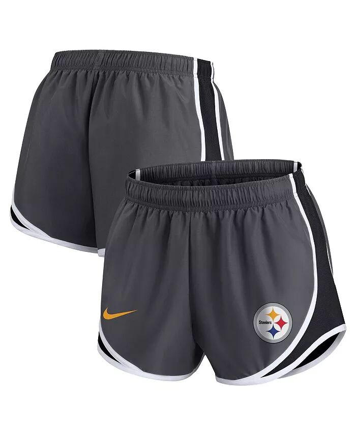 

Женские шорты Pittsburgh Steelers Logo Performance Tempo цвета уголь Nike
