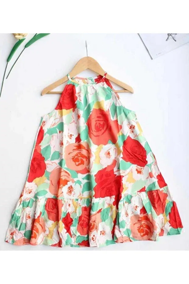 Детское платье для девочек хлопковое Oliveyoumom, Multicolored — фото 2