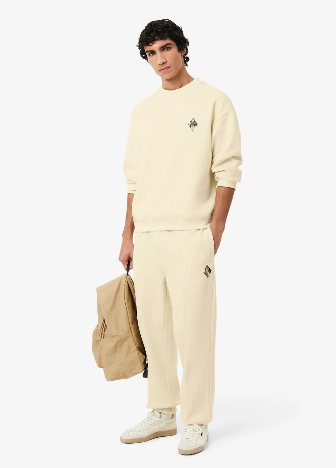 Свитшот с круглым вырезом Lacoste, желтый — фото 4