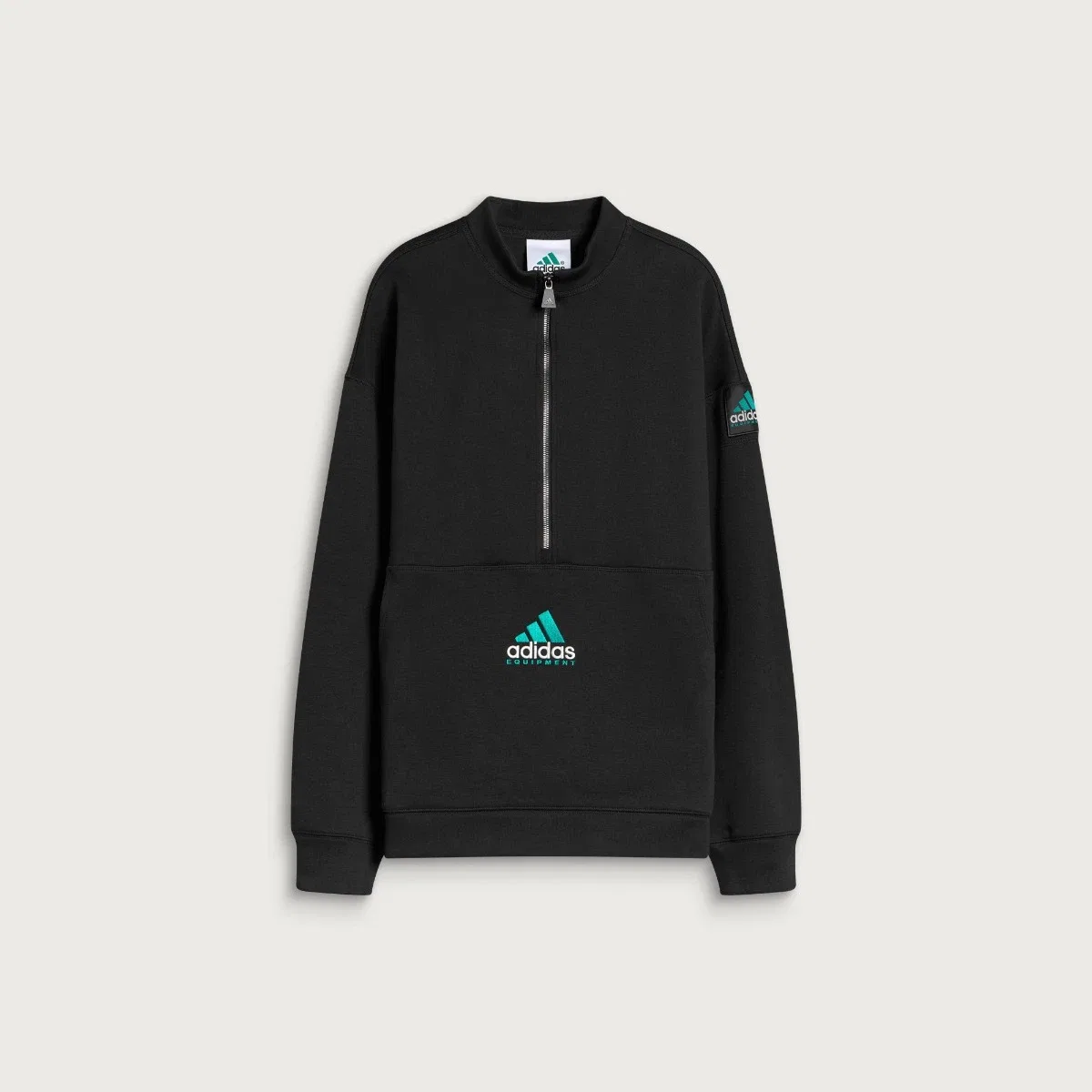 Мужской свитшот с полузастежкой Eqt half zip Adidas, Black