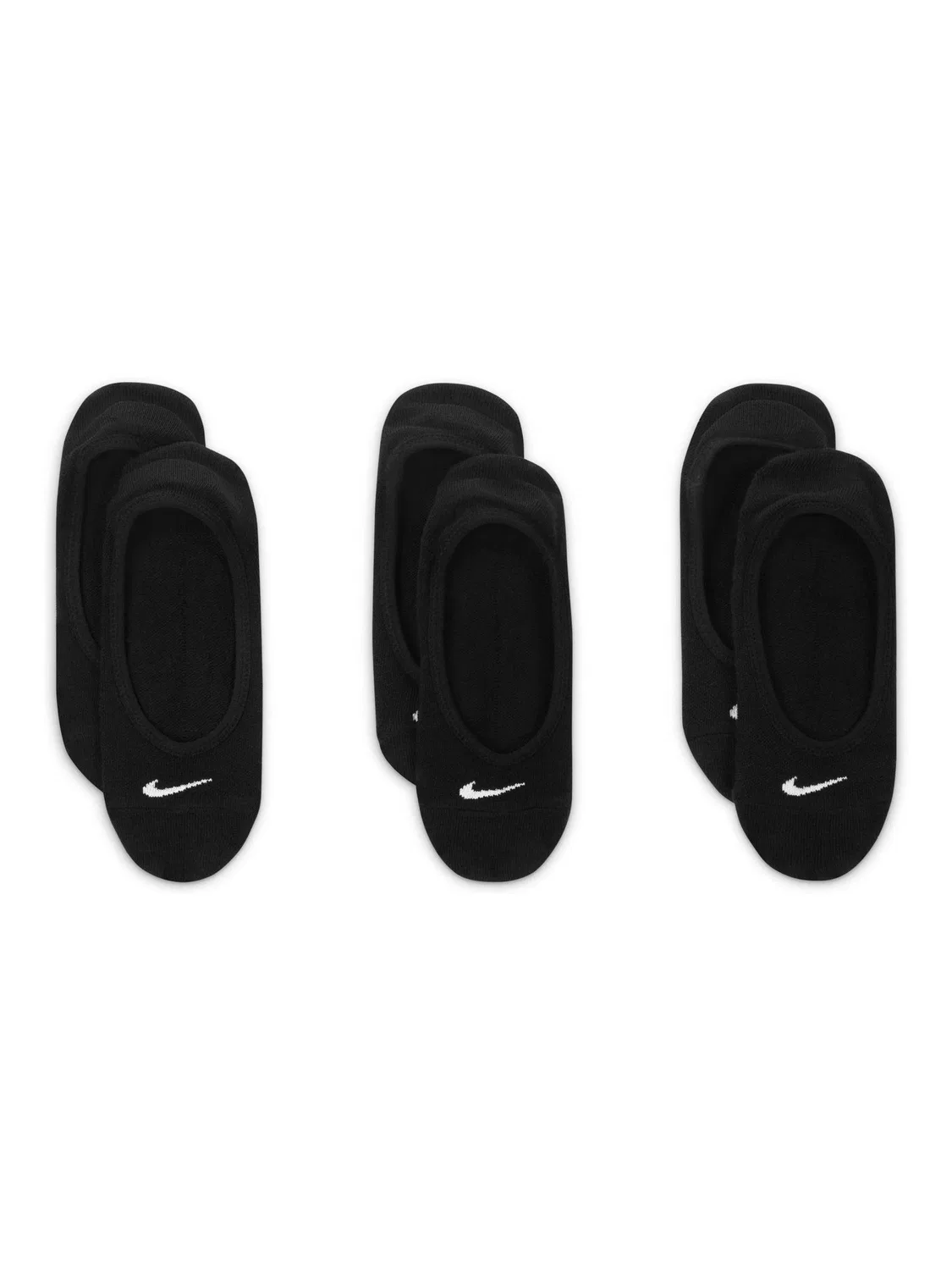 Носки Nike Everyday Lightweight Footie Socks, 3 пары, черный — фото 2