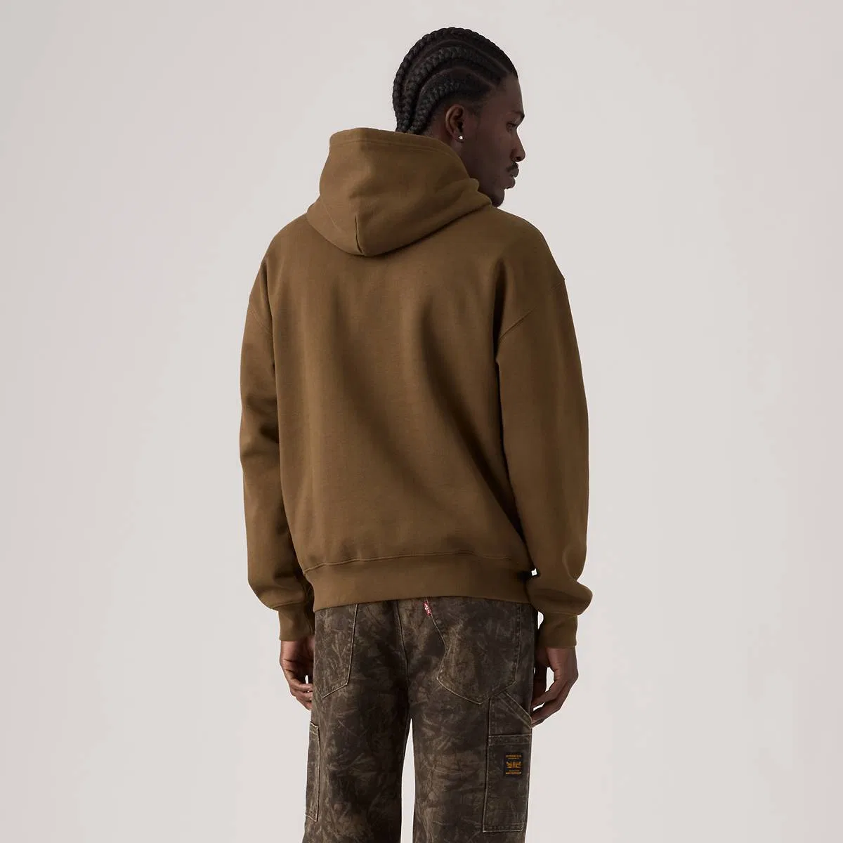 Рабочая толстовка с капюшоном Levi's, Desert Palm - Brown — фото 4