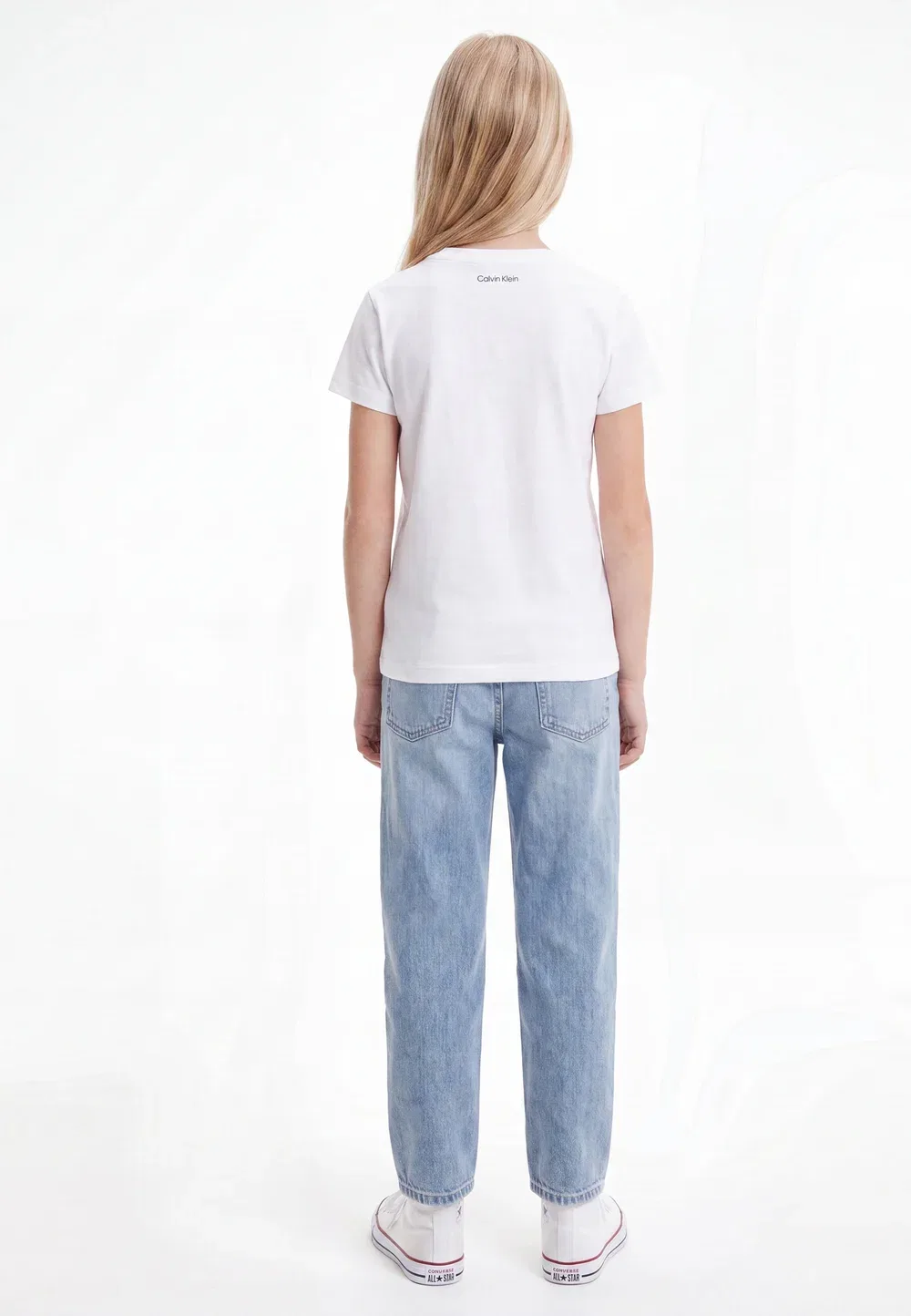Сезонная футболка маленького размера - футболка с принтом Calvin Klein Jeans, Bright White