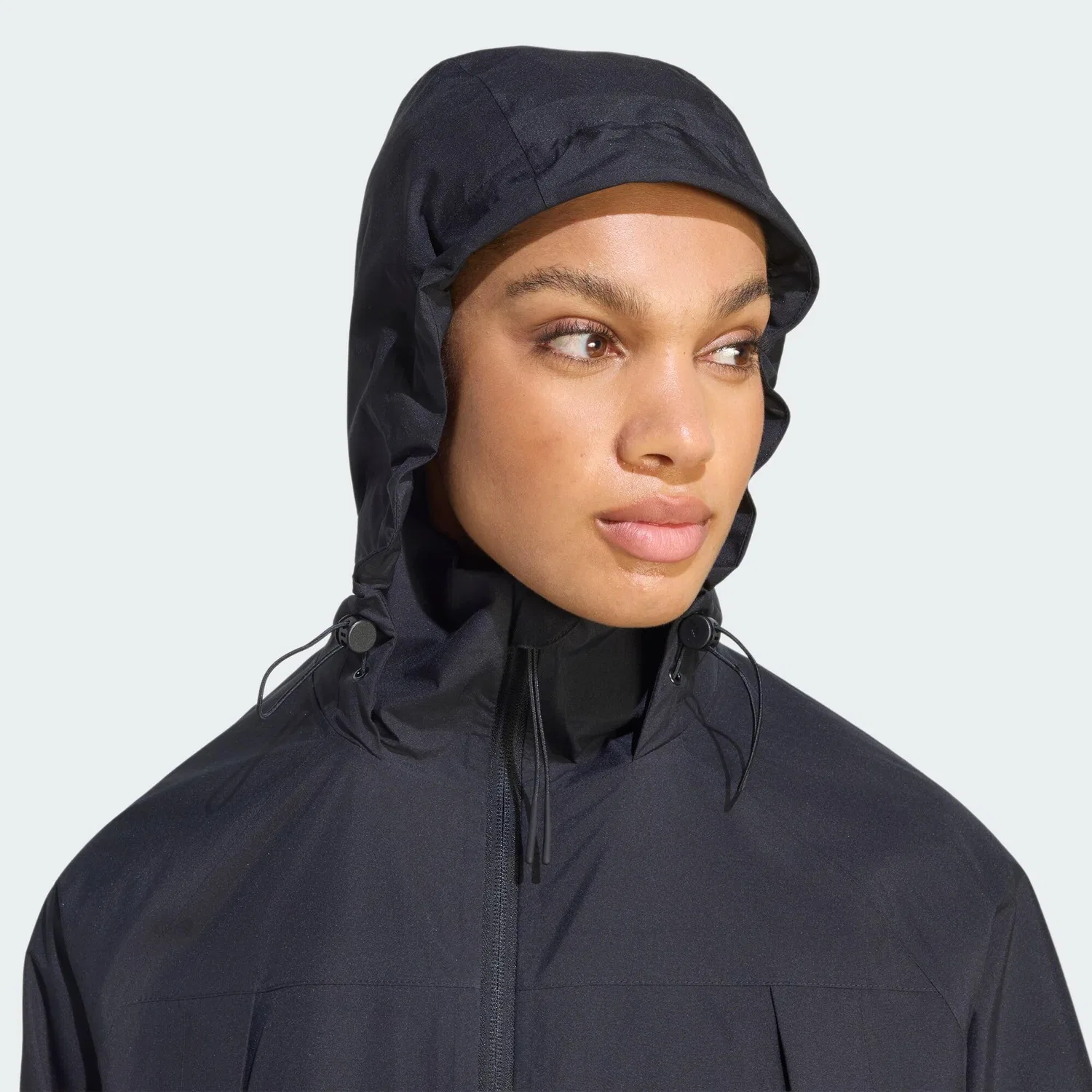 Мужской дождевик с технологией Climaproof City Rain Parka Adidas, Schwarz — фото 4